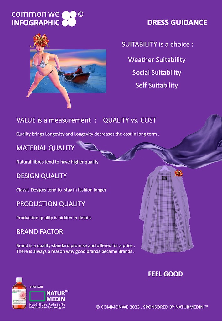 commonwe INFOGRAPH DRESS GUIDANCE for in style good dreessing on a budget